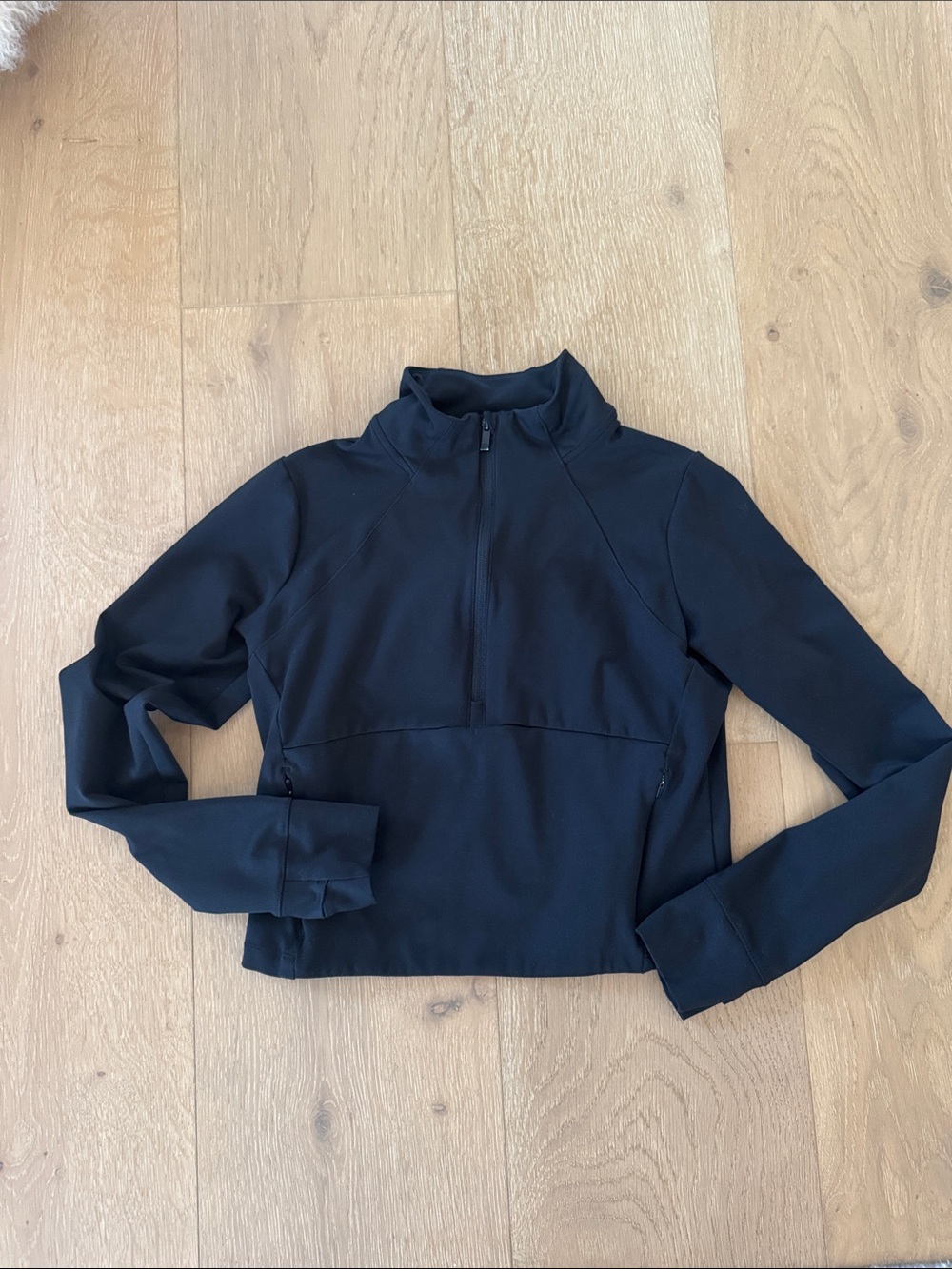 all in motion Black Women's Half-Zip lightweight jacket